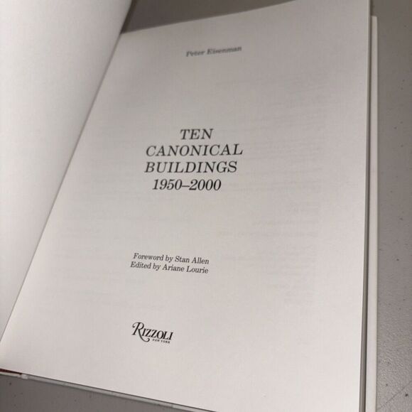 Ten Canonical Buildings 1950-2000. Peter Eisenman. Hardcover DJ - Picture 4 of 8